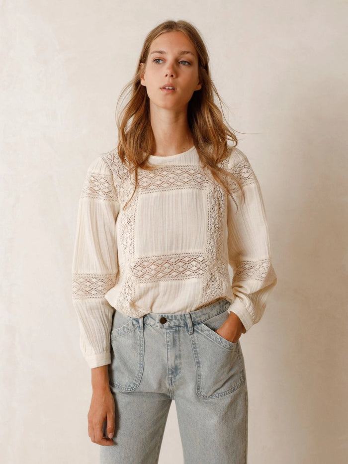 INDI AND COLD CREAM VINTAGE BLOUSE