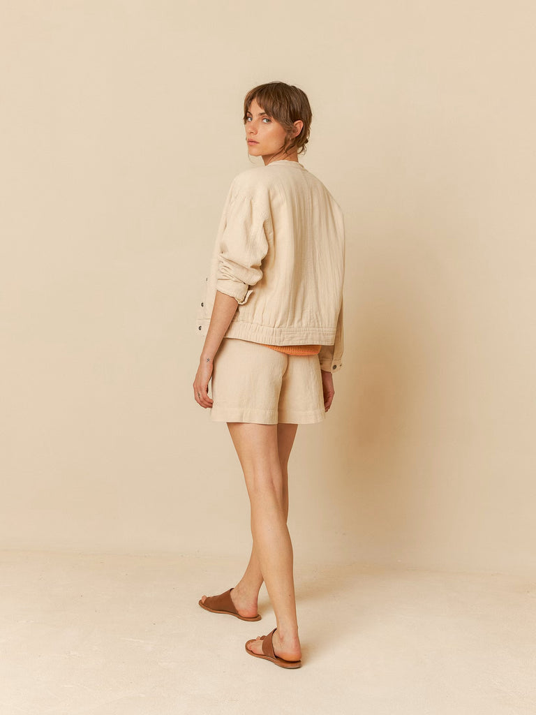 INDI AND COLD CREAM BOMBER JACKET