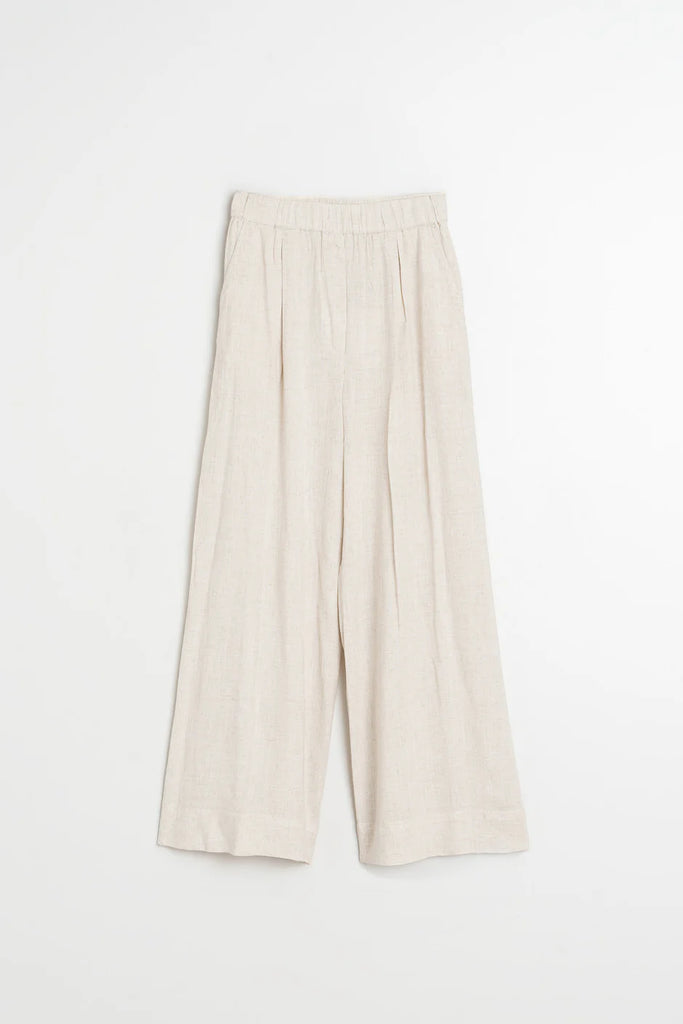 INDI AND COLD NATURAL FLOWY PANT - White Bicycle