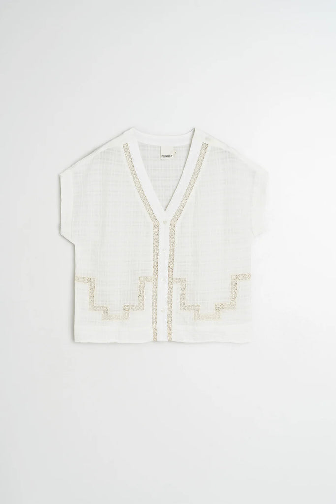 INDI AND COLD BOXY INSET SHIRT