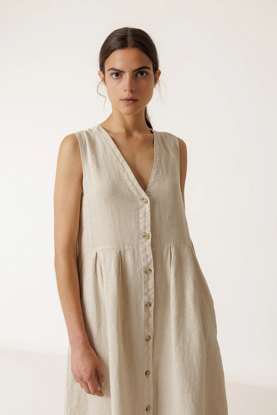 INDI AND COLD MULTIPOSITION DRESS - White Bicycle