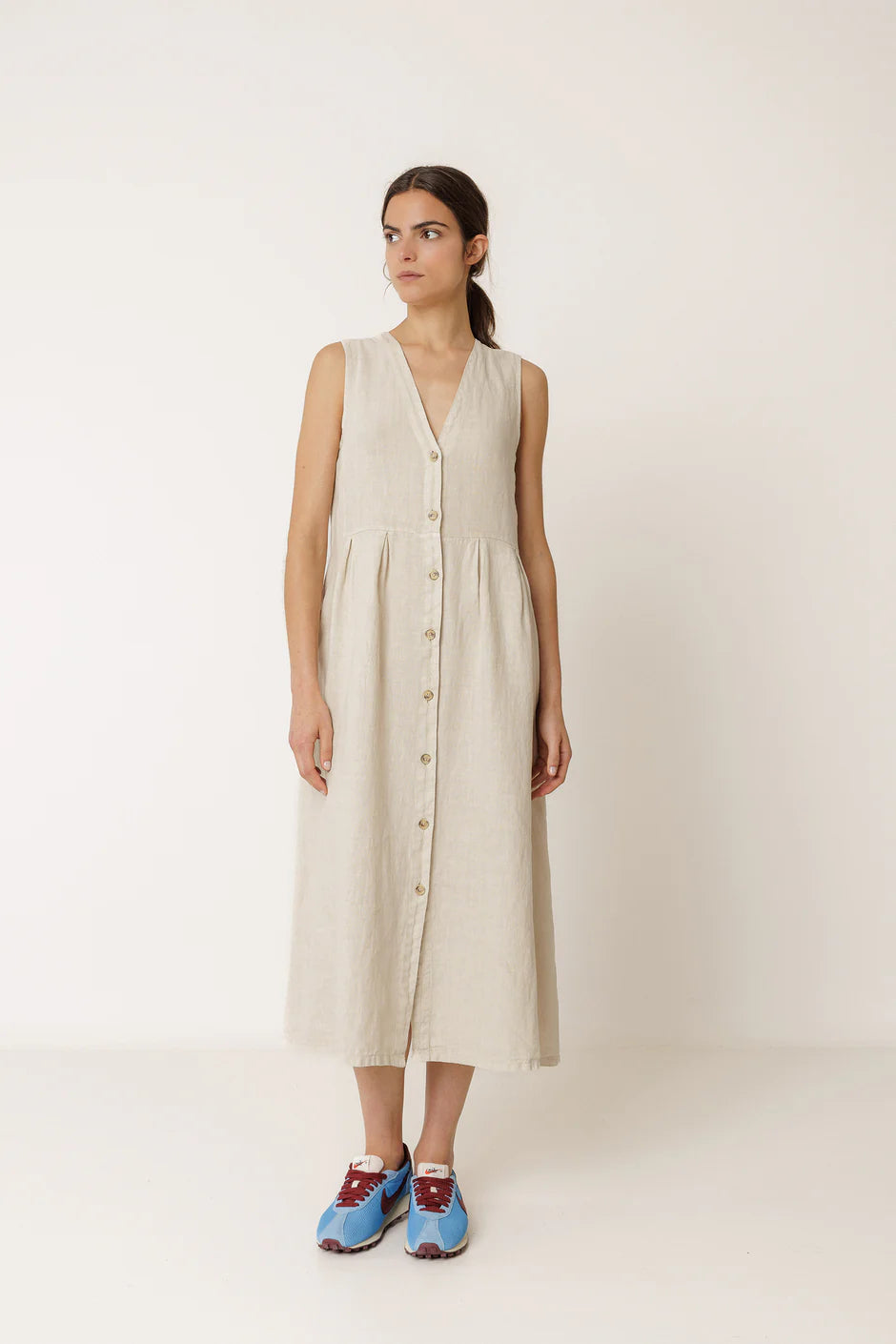 INDI AND COLD MULTIPOSITION DRESS - White Bicycle