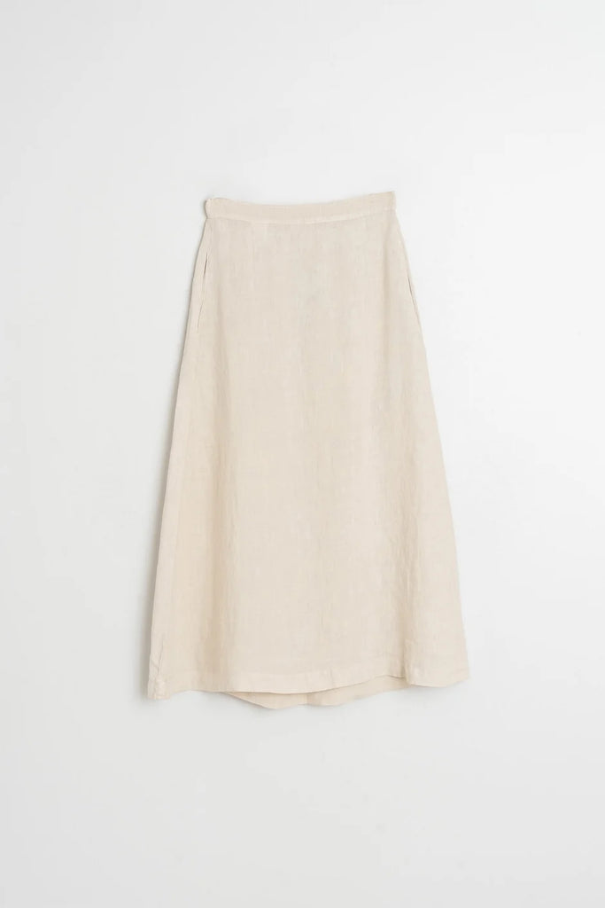 INDI AND COLD NATURAL LINEN SKIRT
