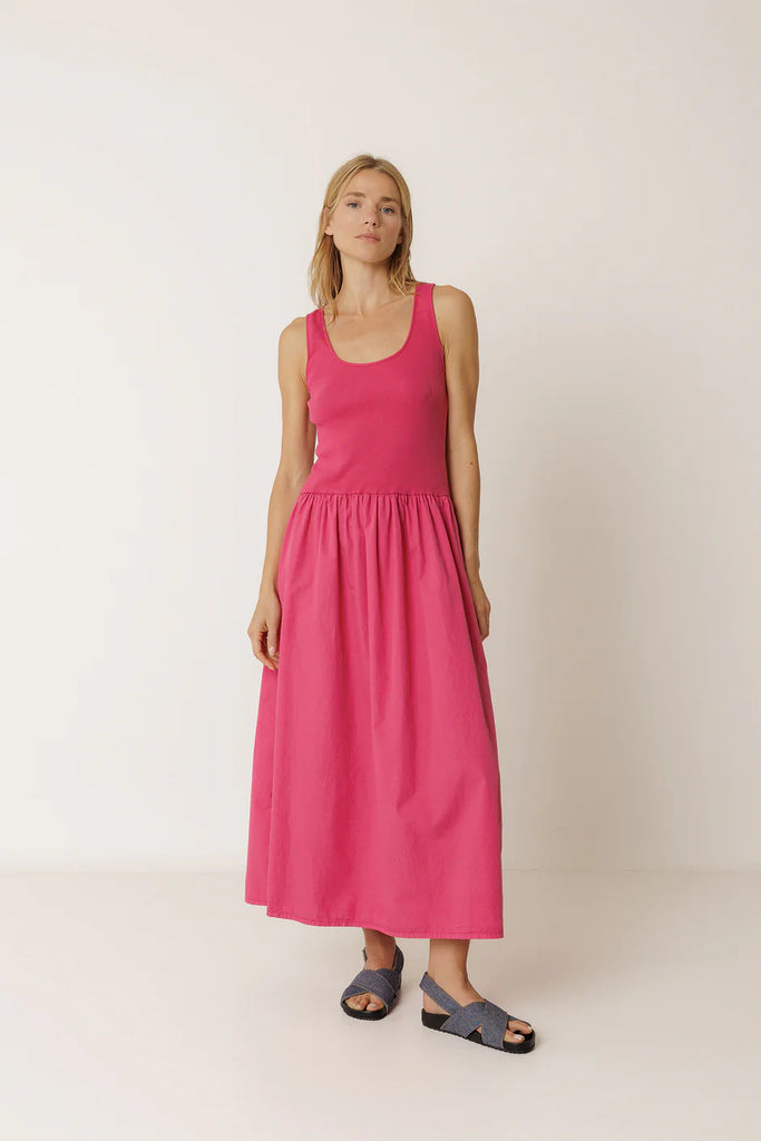 INDI AND COLD PINK COTTON DRESS