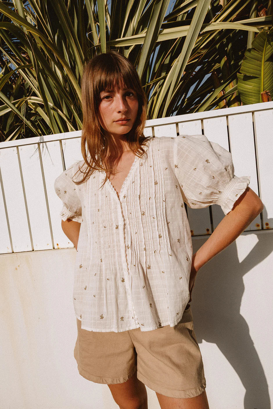 INDI AND COLD ROMANTIC BLOUSE - White Bicycle