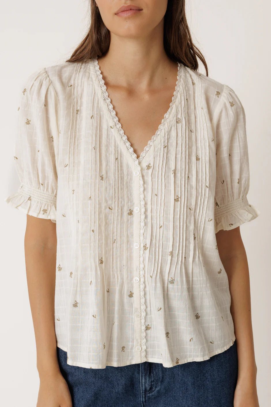 INDI AND COLD ROMANTIC BLOUSE - White Bicycle
