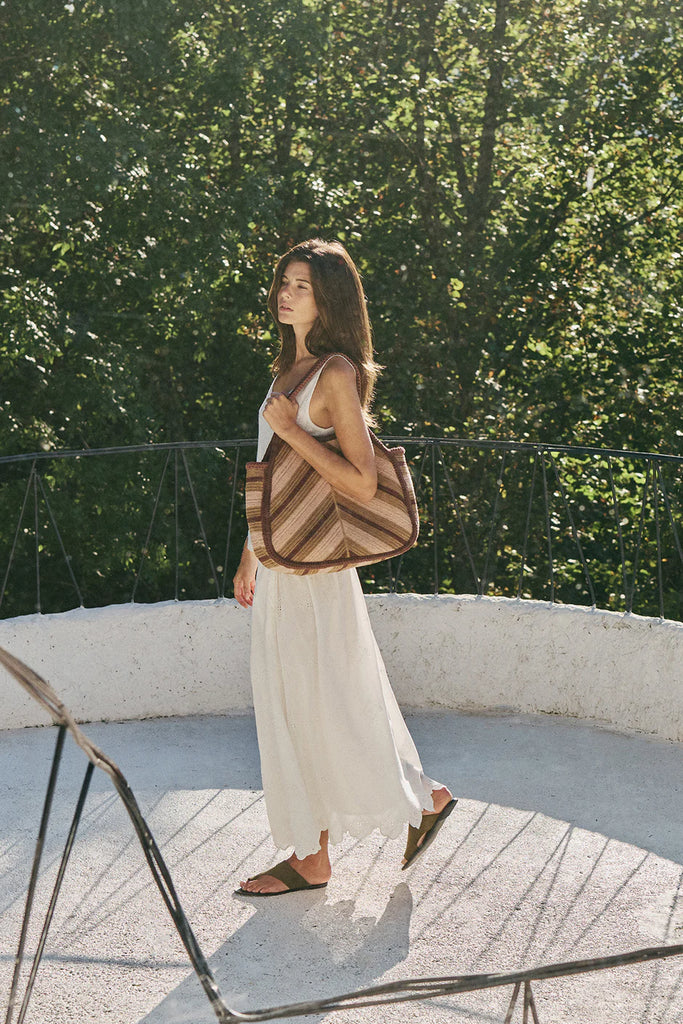 INDI AND COLD WHITE VOILE SKIRT