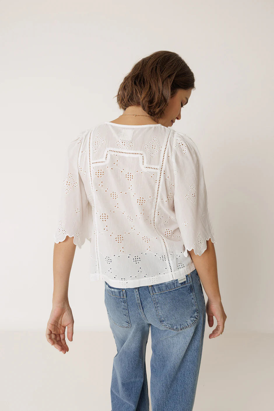INDI AND COLD ROMANTIC BLOUSE - White Bicycle
