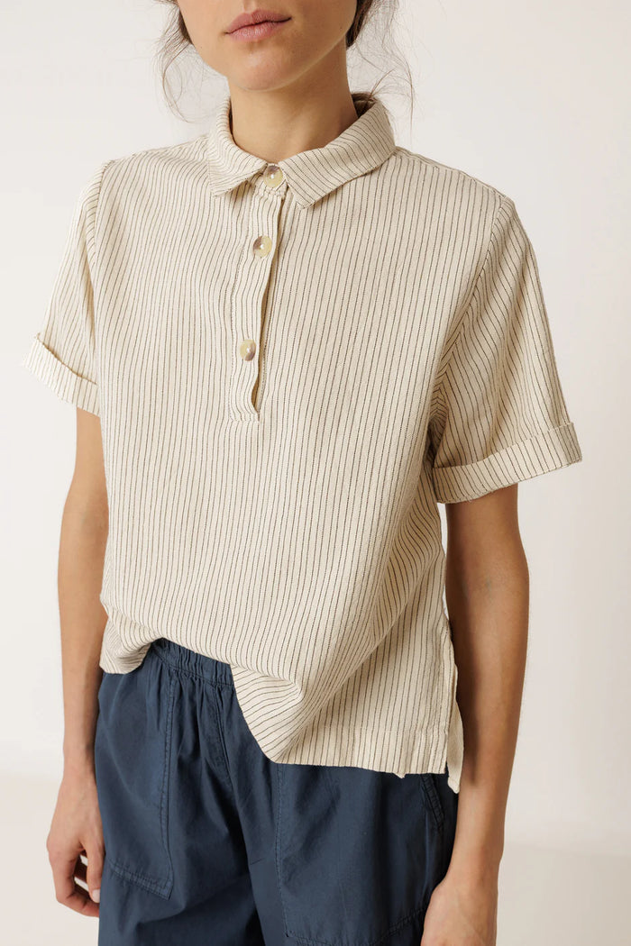 INDI AND COLD BOXY STRIPE SHIRT