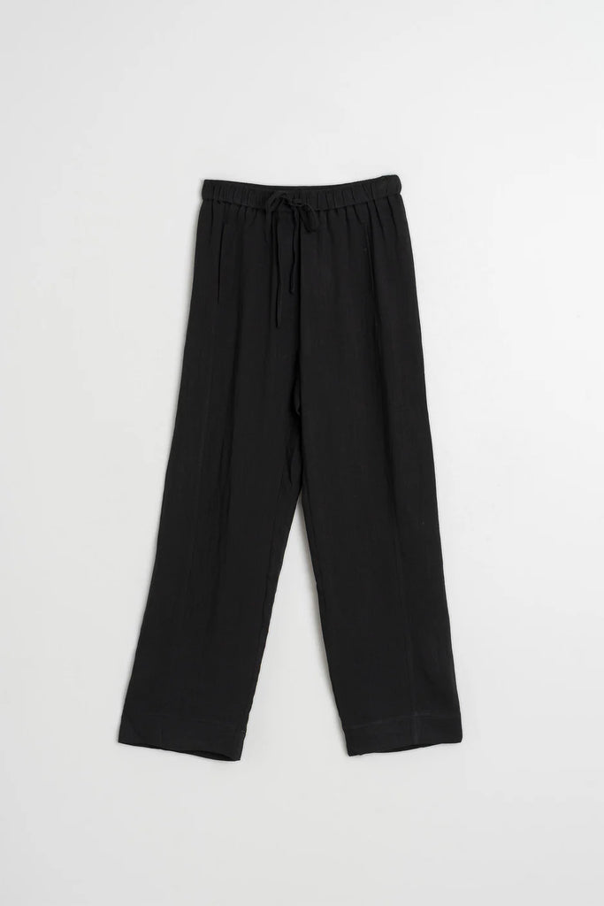 INDI AND COLD BLACK FLOWY DRAWSTRING TROUSER